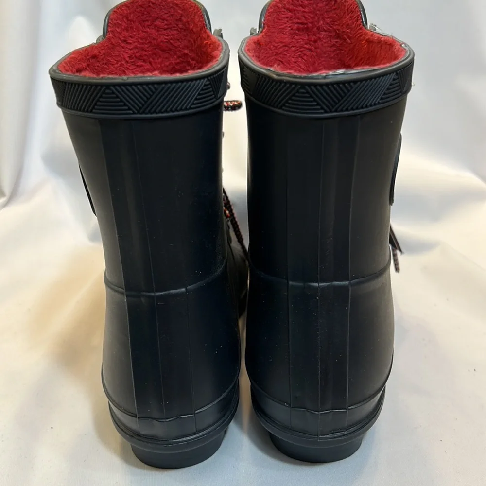 Tommy Hilfiger Rain Boots-Black-Size 6-  NWT No Box